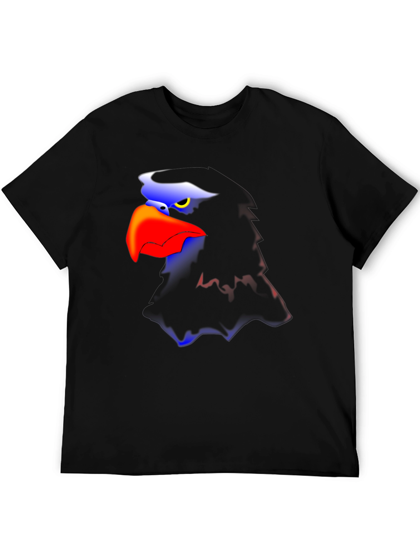 Bold Eagle Graphic Tee - Black Casual T-Shirt