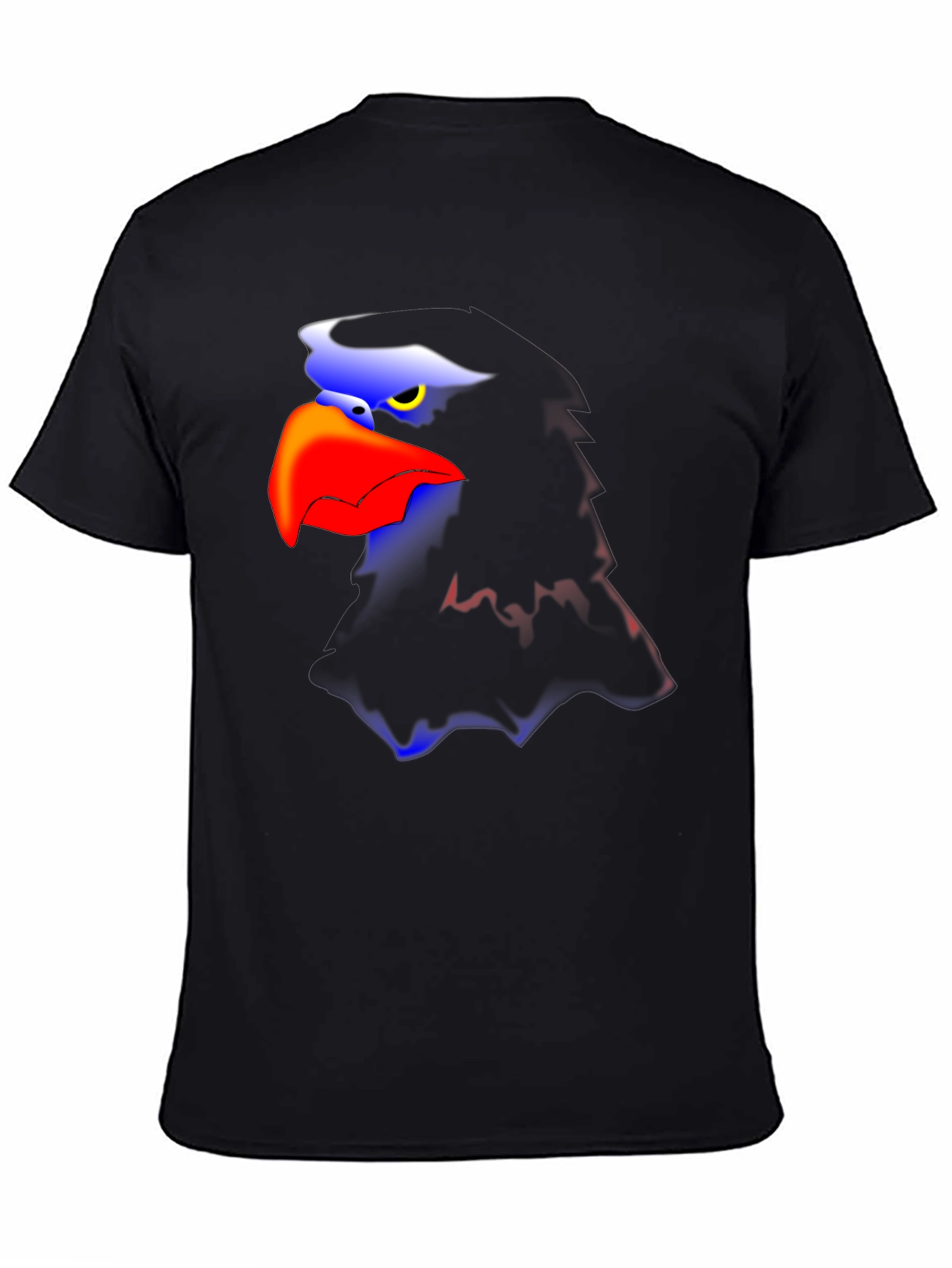 Bold Eagle Graphic Tee - Black Casual T-Shirt