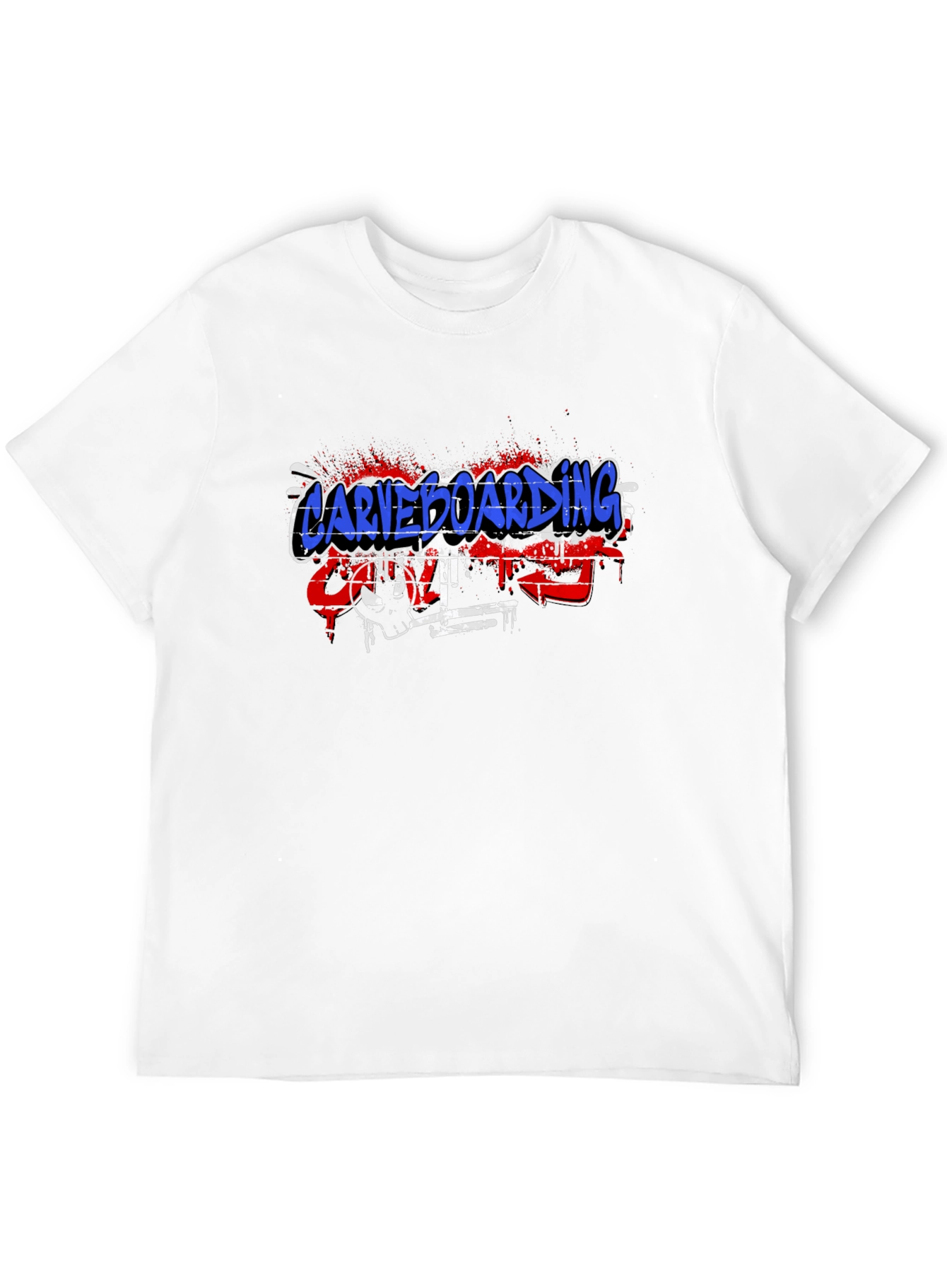 Carveboarding Graphic Black T-Shirt