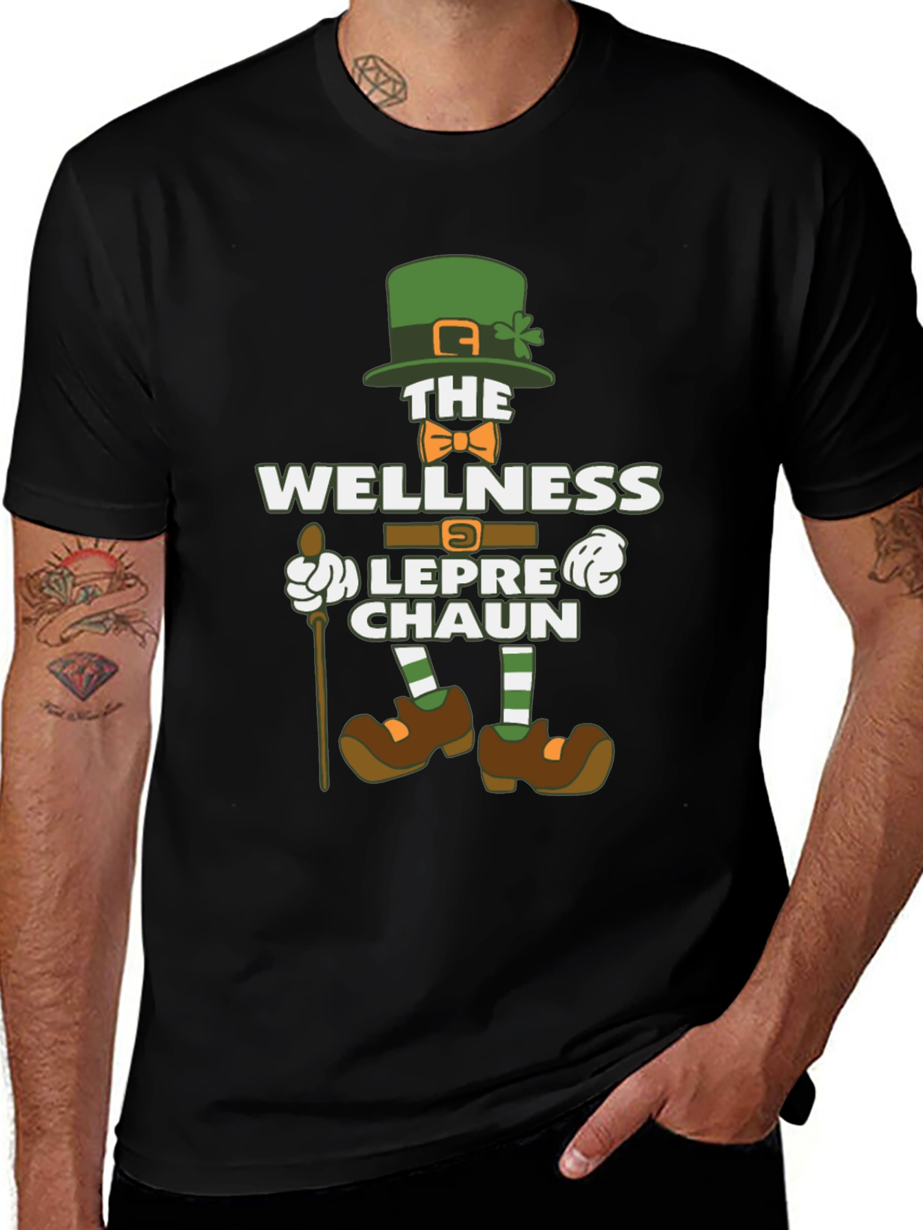 Wellness Leprechaun Graphic Tee - St. Patricks Day