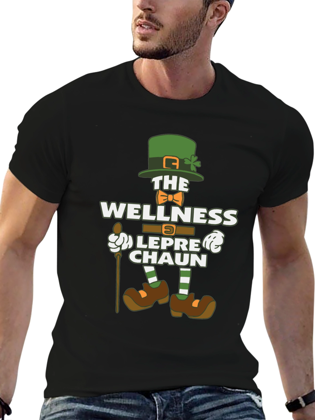 Wellness Leprechaun Graphic Tee - St. Patricks Day