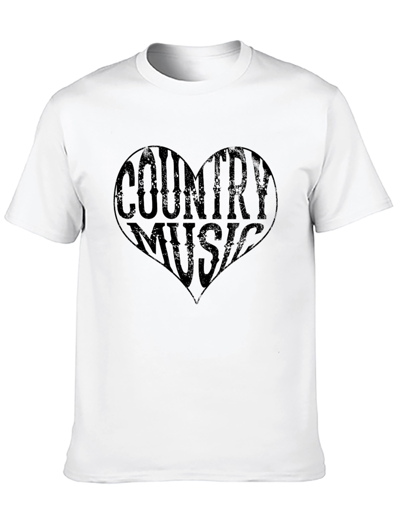 Country Music Heart Graphic T-Shirt