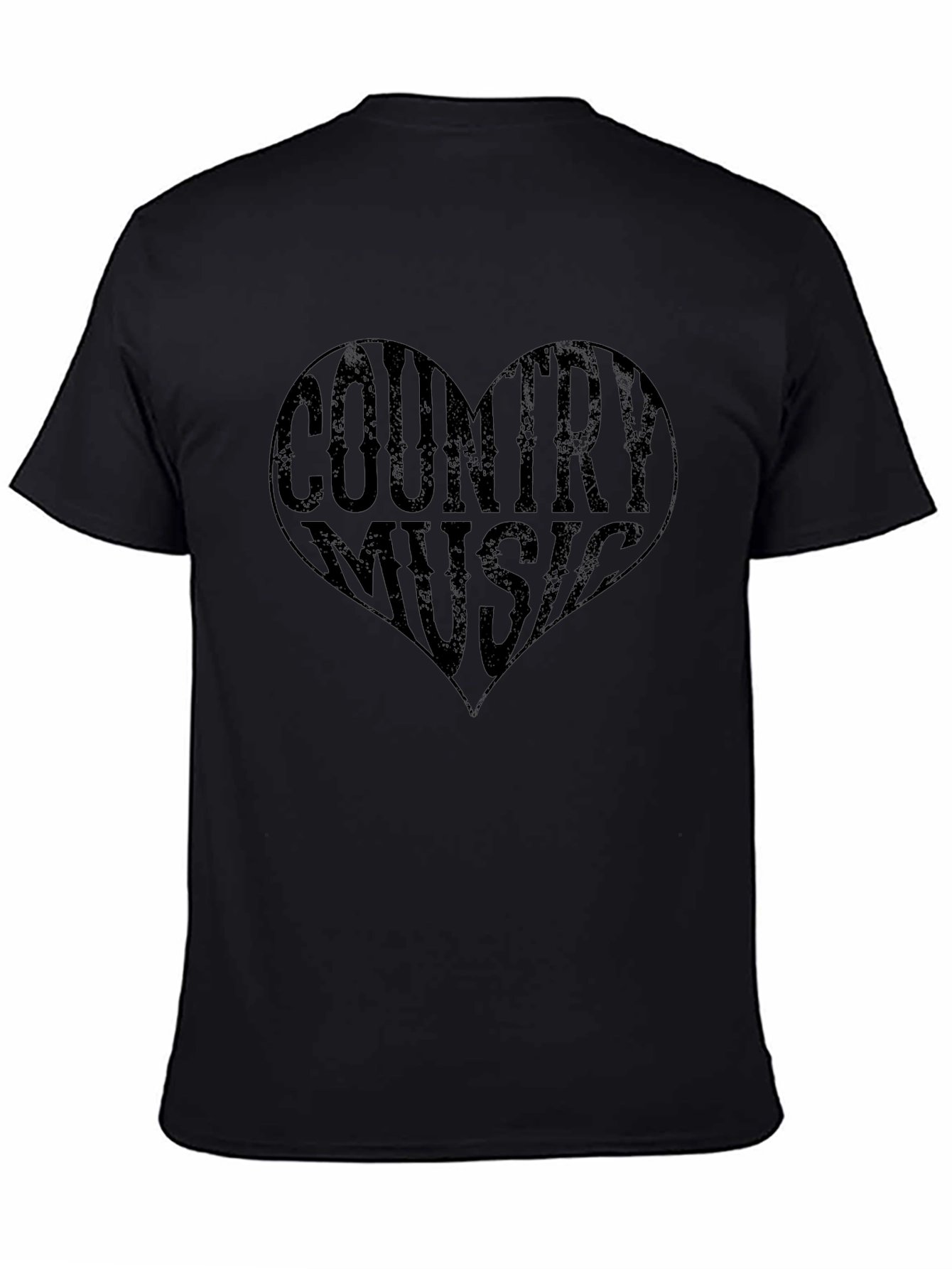 Country Music Heart Graphic T-Shirt