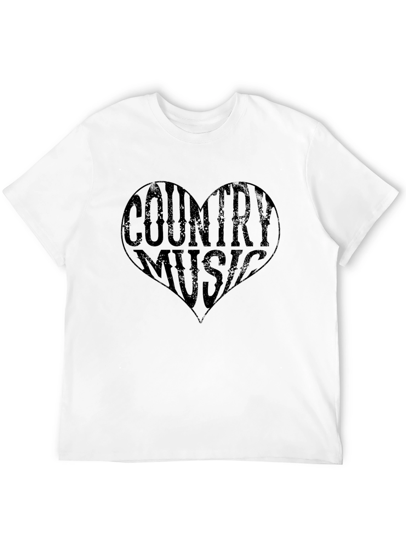 Country Music Heart Graphic T-Shirt