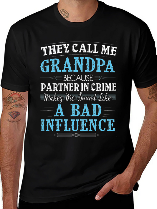 Grandpa Bad Influence Graphic Tee