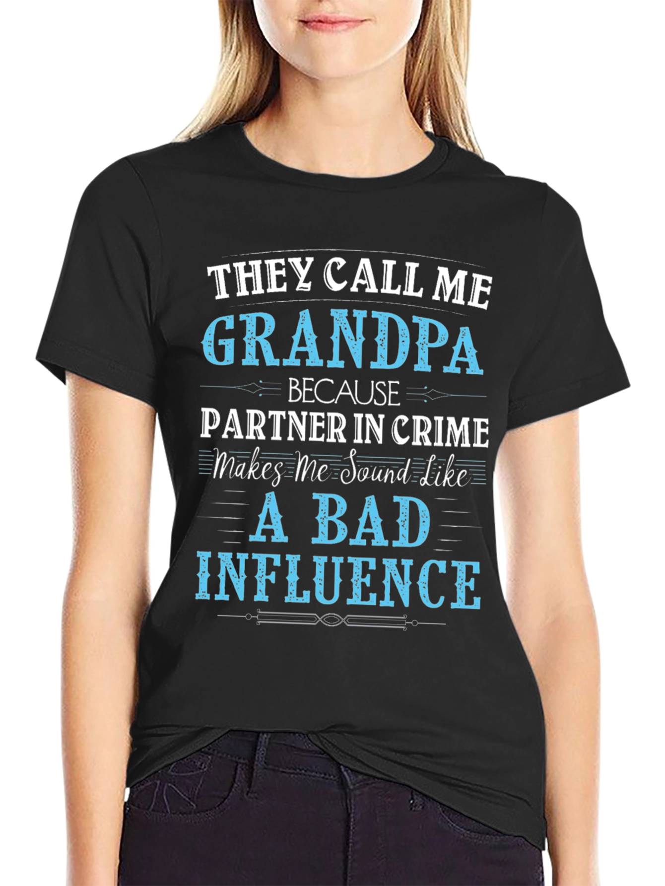 Grandpa Bad Influence Graphic Tee