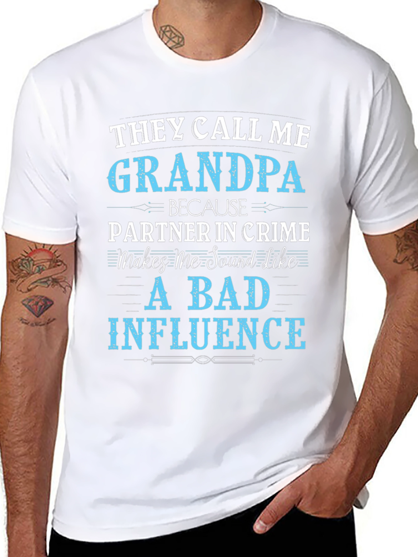 Grandpa Bad Influence Graphic Tee