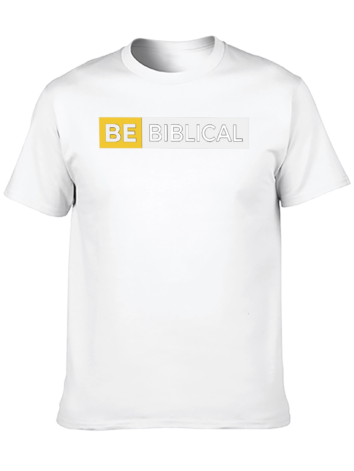 Be Biblical Black Cotton Graphic Tee