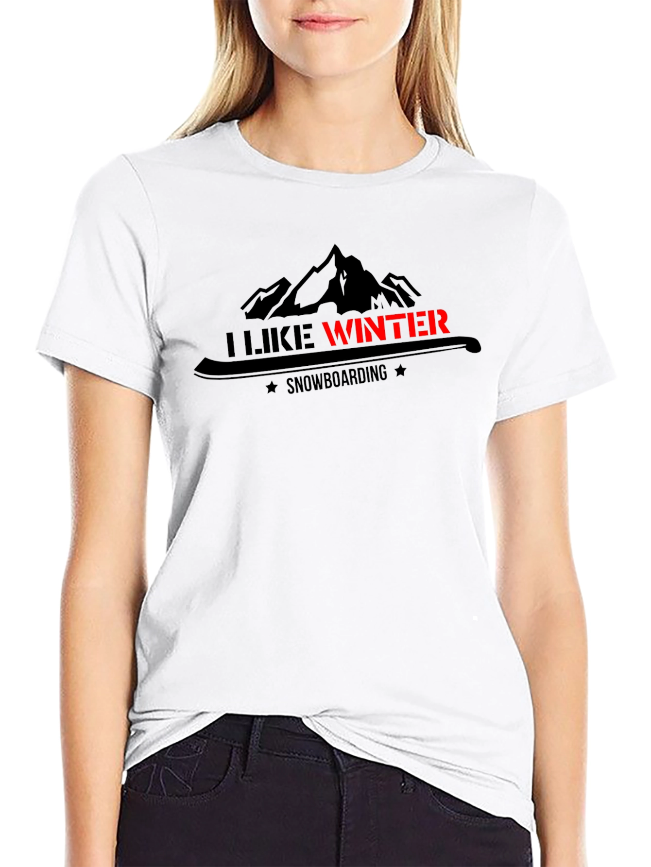 I Like Winter Snowboarding Graphic T-Shirt