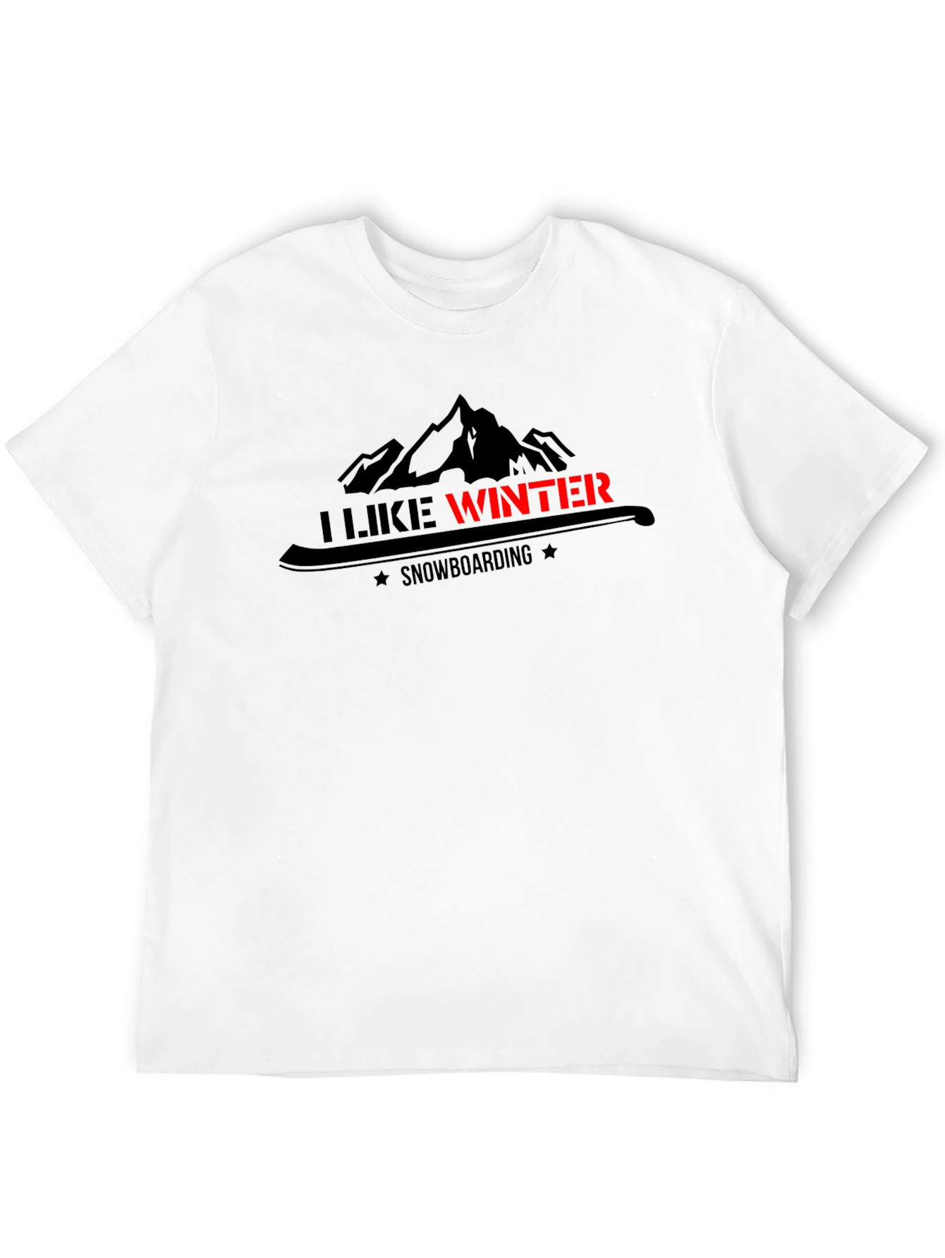I Like Winter Snowboarding Graphic T-Shirt