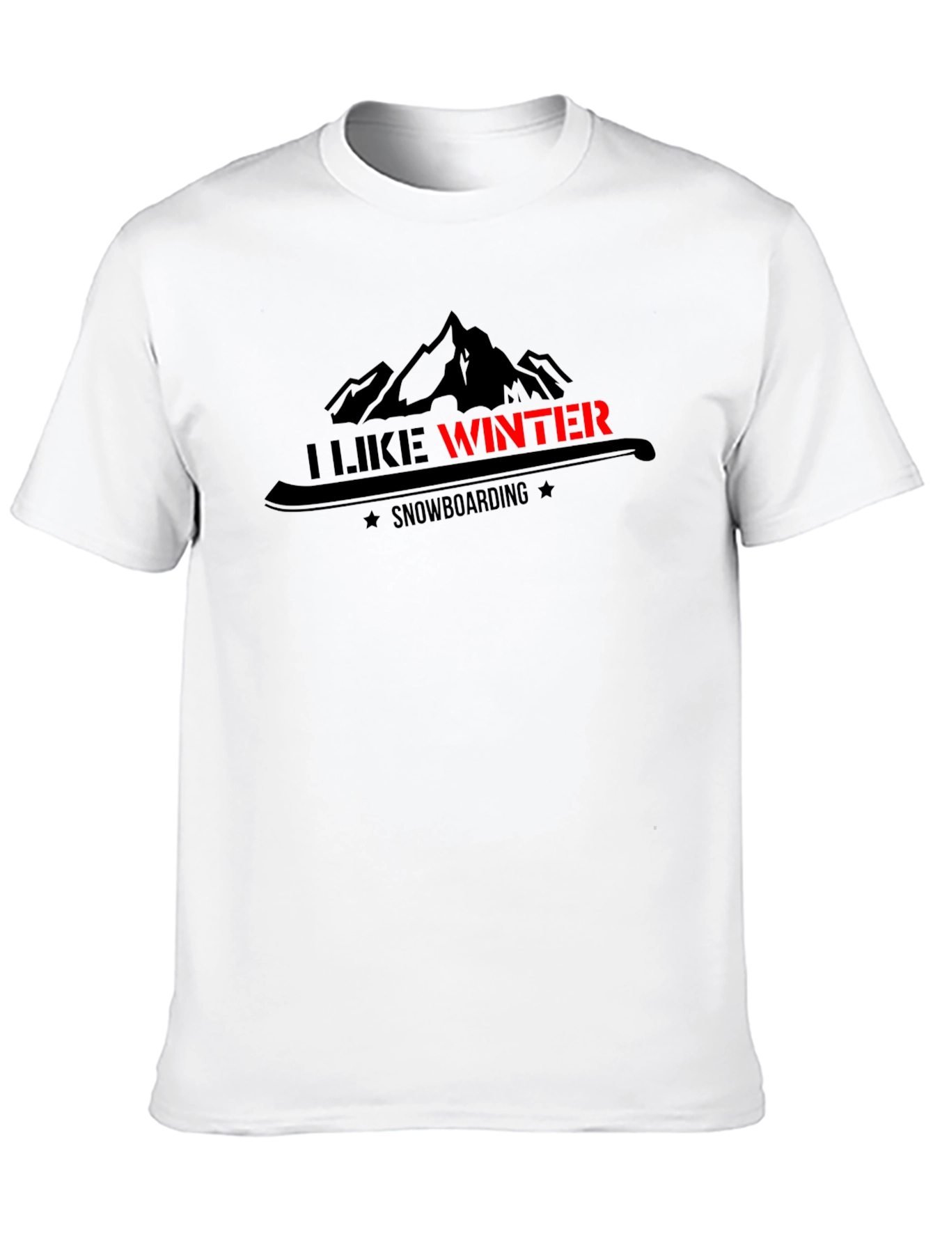 I Like Winter Snowboarding Graphic T-Shirt