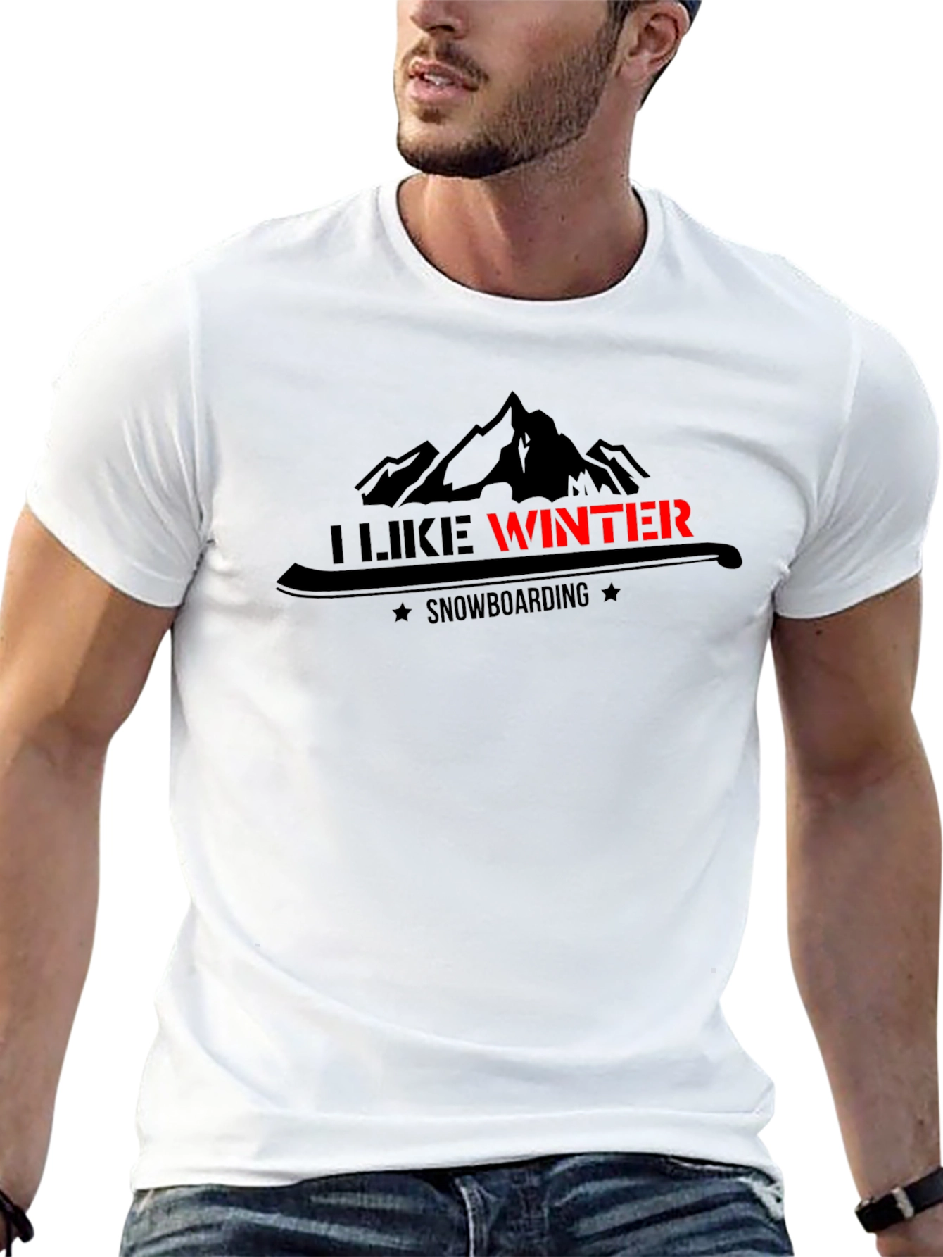 I Like Winter Snowboarding Graphic T-Shirt