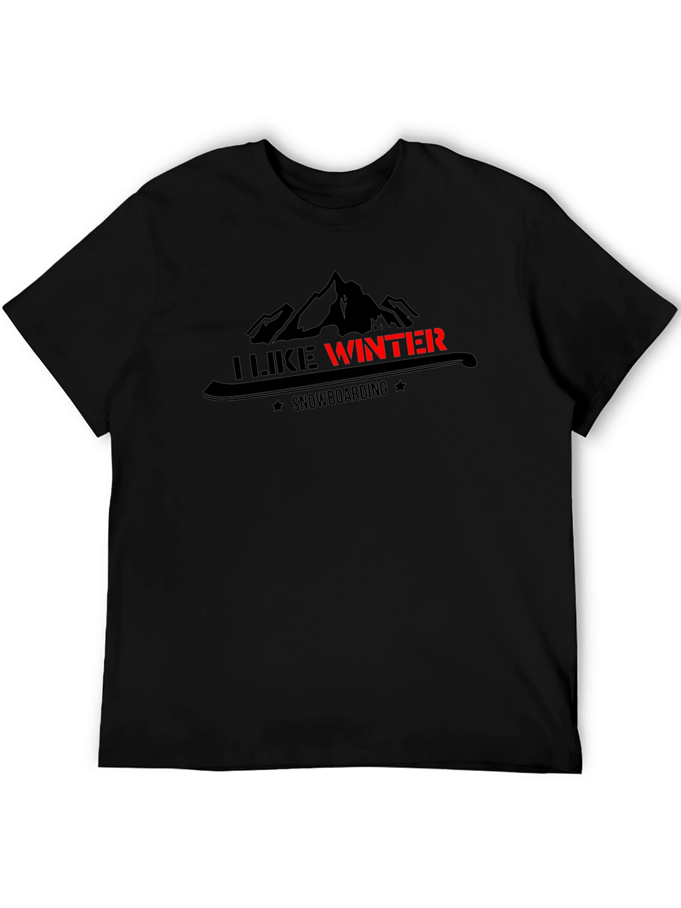 I Like Winter Snowboarding Graphic T-Shirt