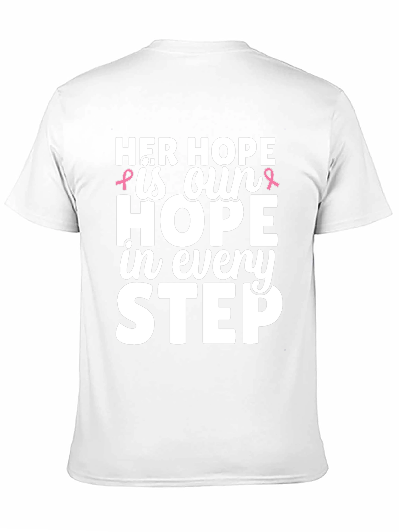 Her Hope T-Shirt Breast Cancer Awareness Ribbon