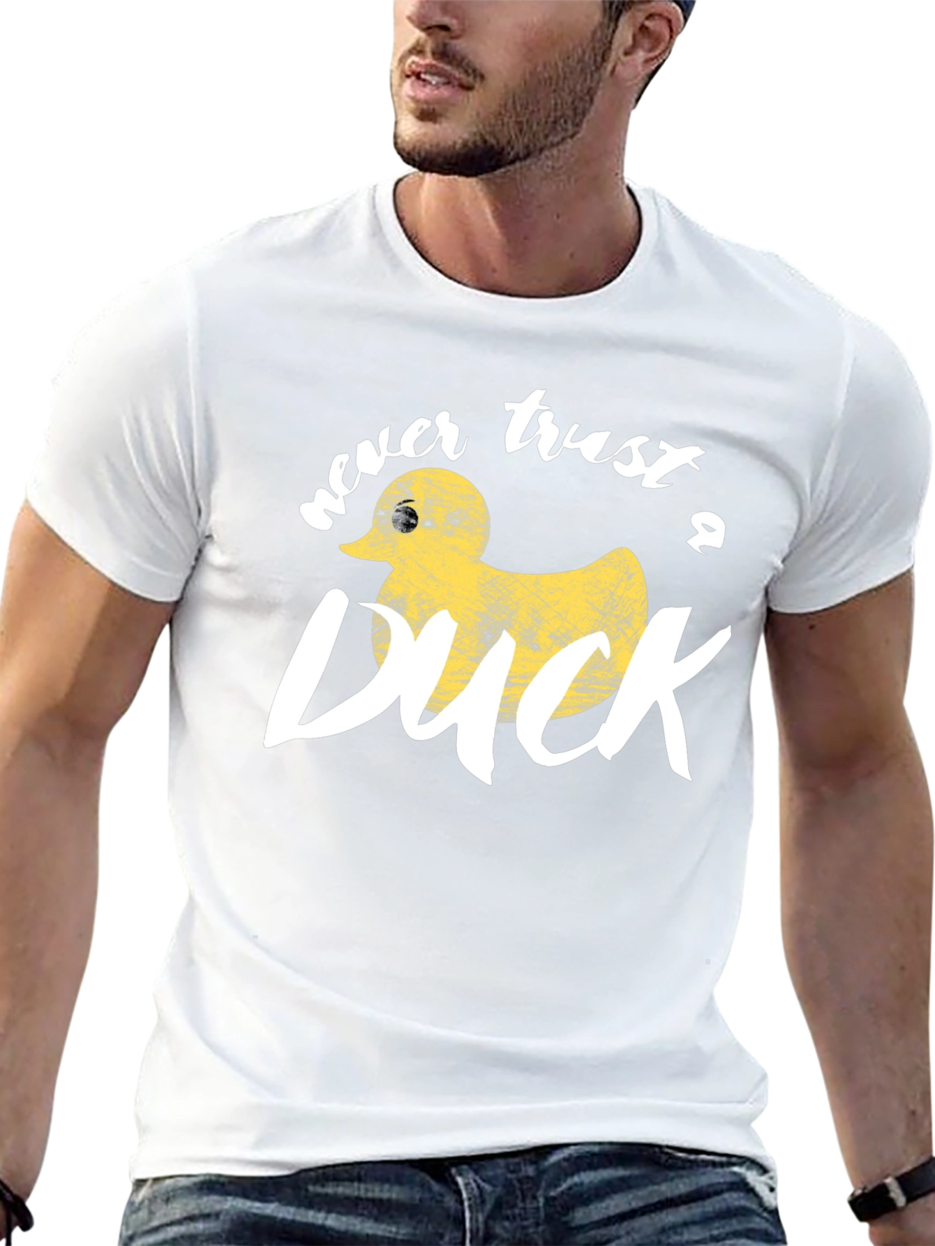 Never Trust A Duck Black Graphic Tee