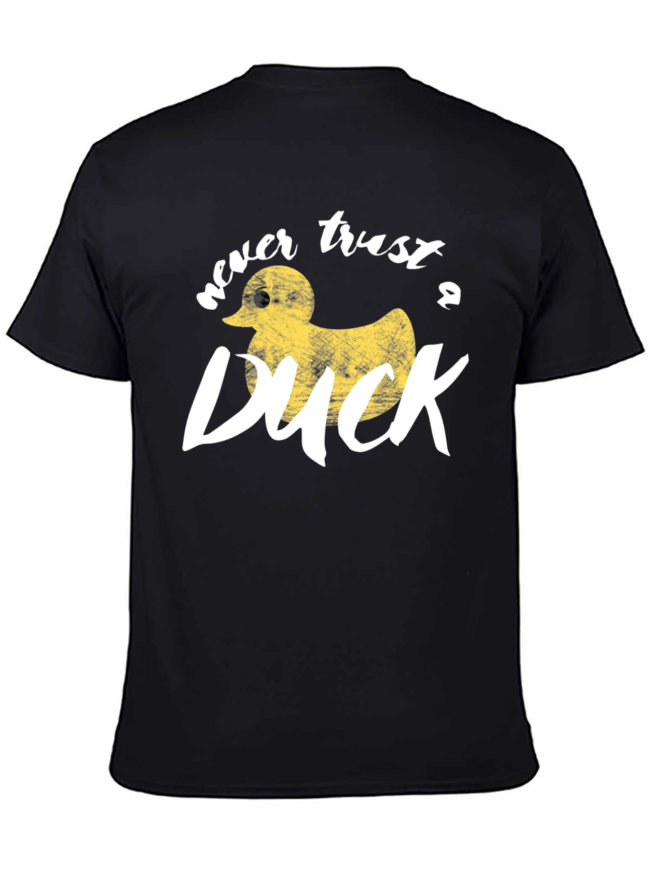 Never Trust A Duck Black Graphic Tee