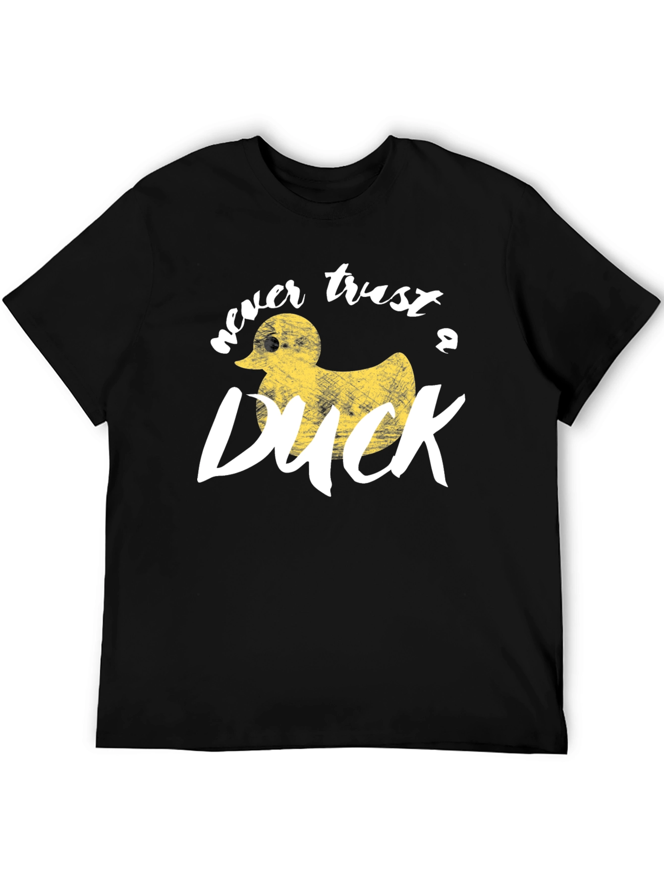 Never Trust A Duck Black Graphic Tee