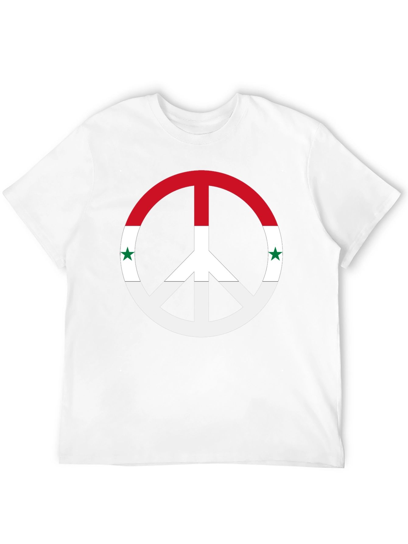 Syria Peace Symbol Black T-Shirt