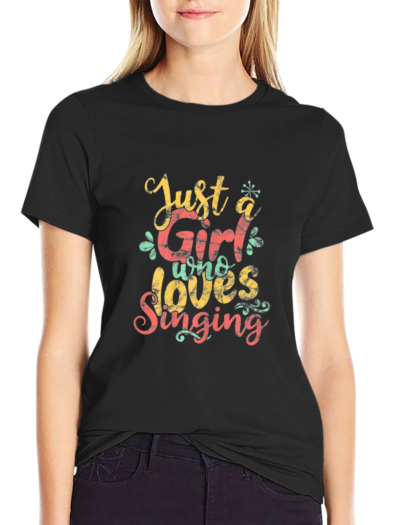 Just a Girl Who Loves Singing T-Shirt