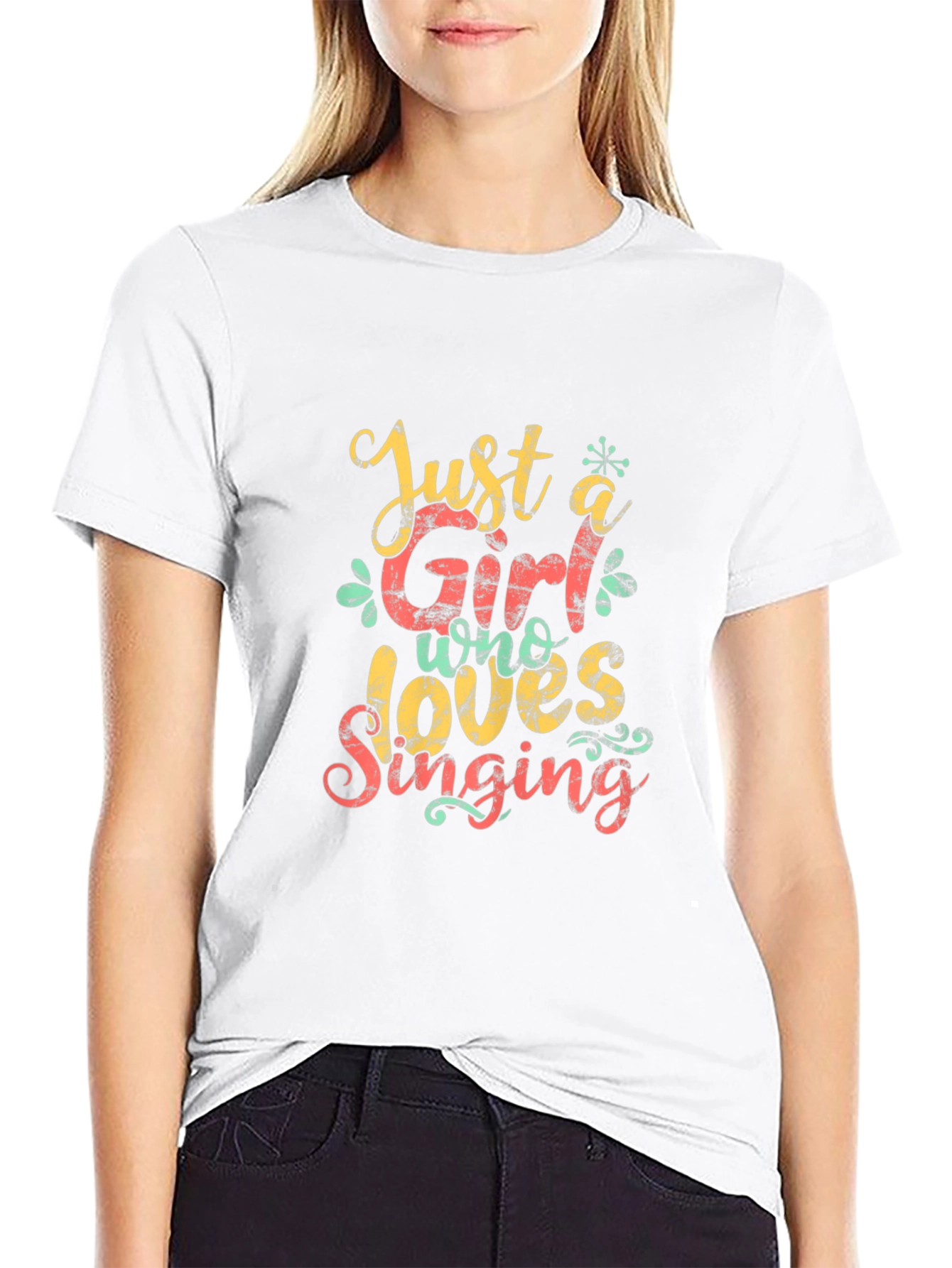 Just a Girl Who Loves Singing T-Shirt
