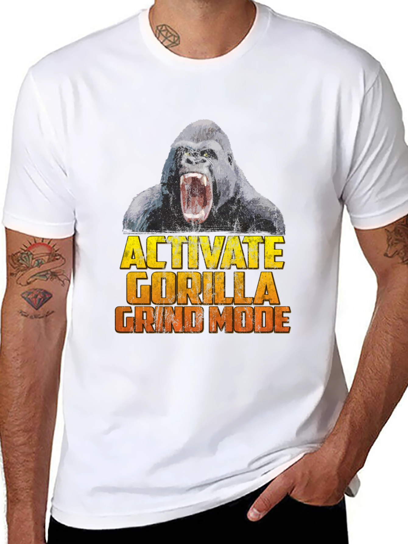 Activate Gorilla Grind Mode Black T-Shirt