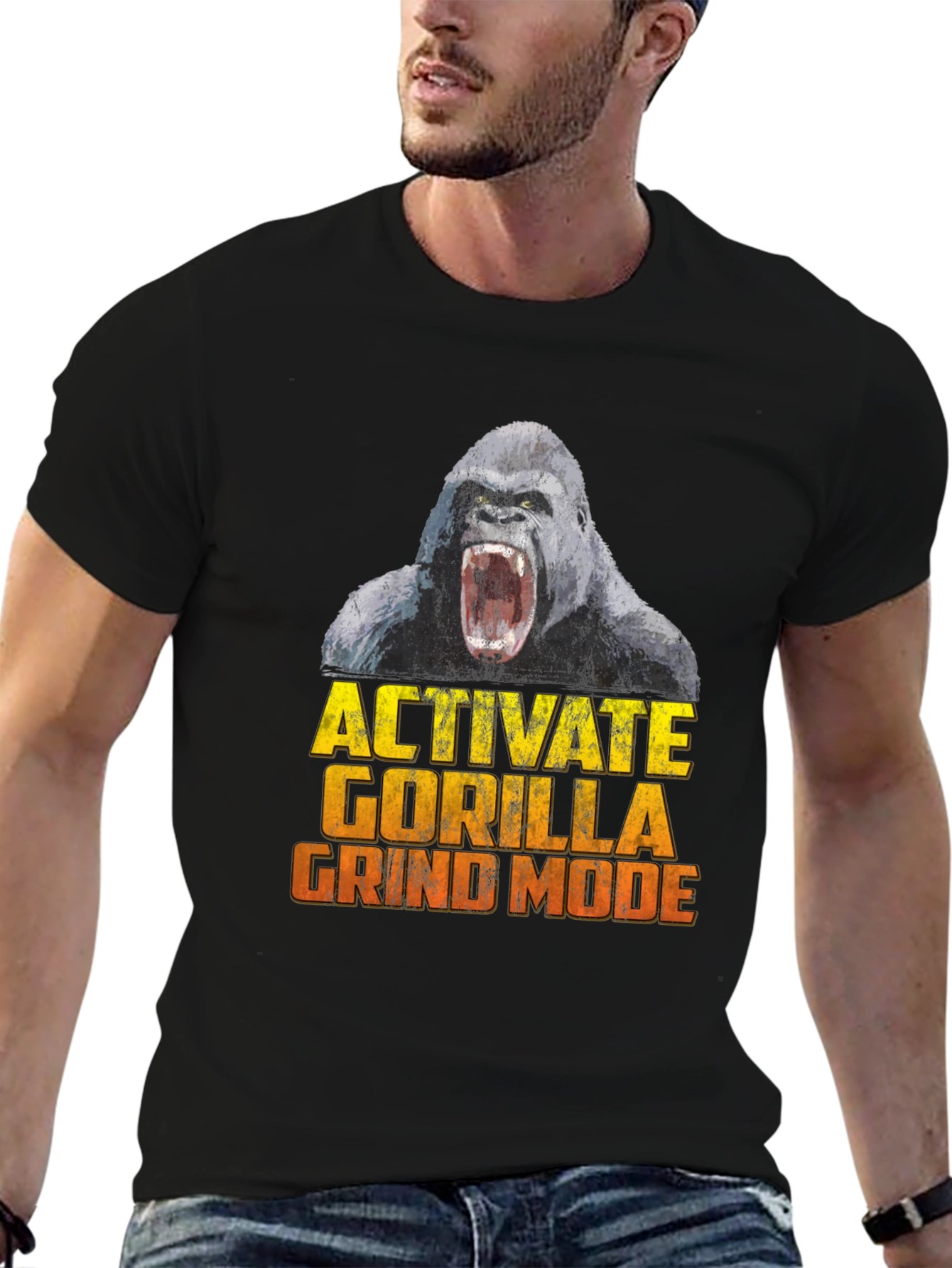 Activate Gorilla Grind Mode Black T-Shirt