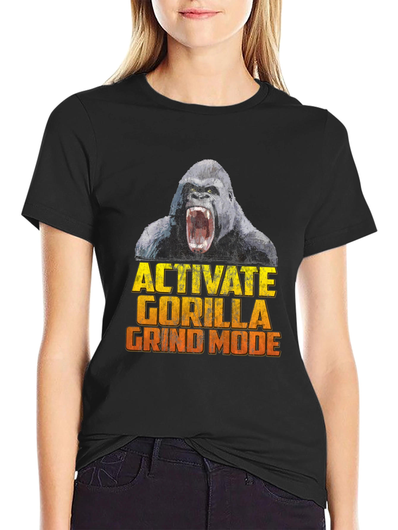 Activate Gorilla Grind Mode Black T-Shirt
