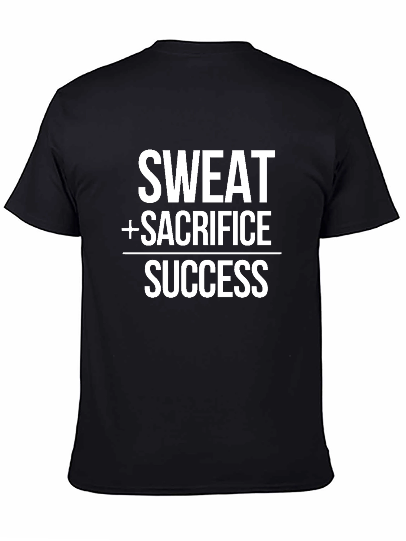Sweat Sacrifice Success Black Graphic T-Shirt