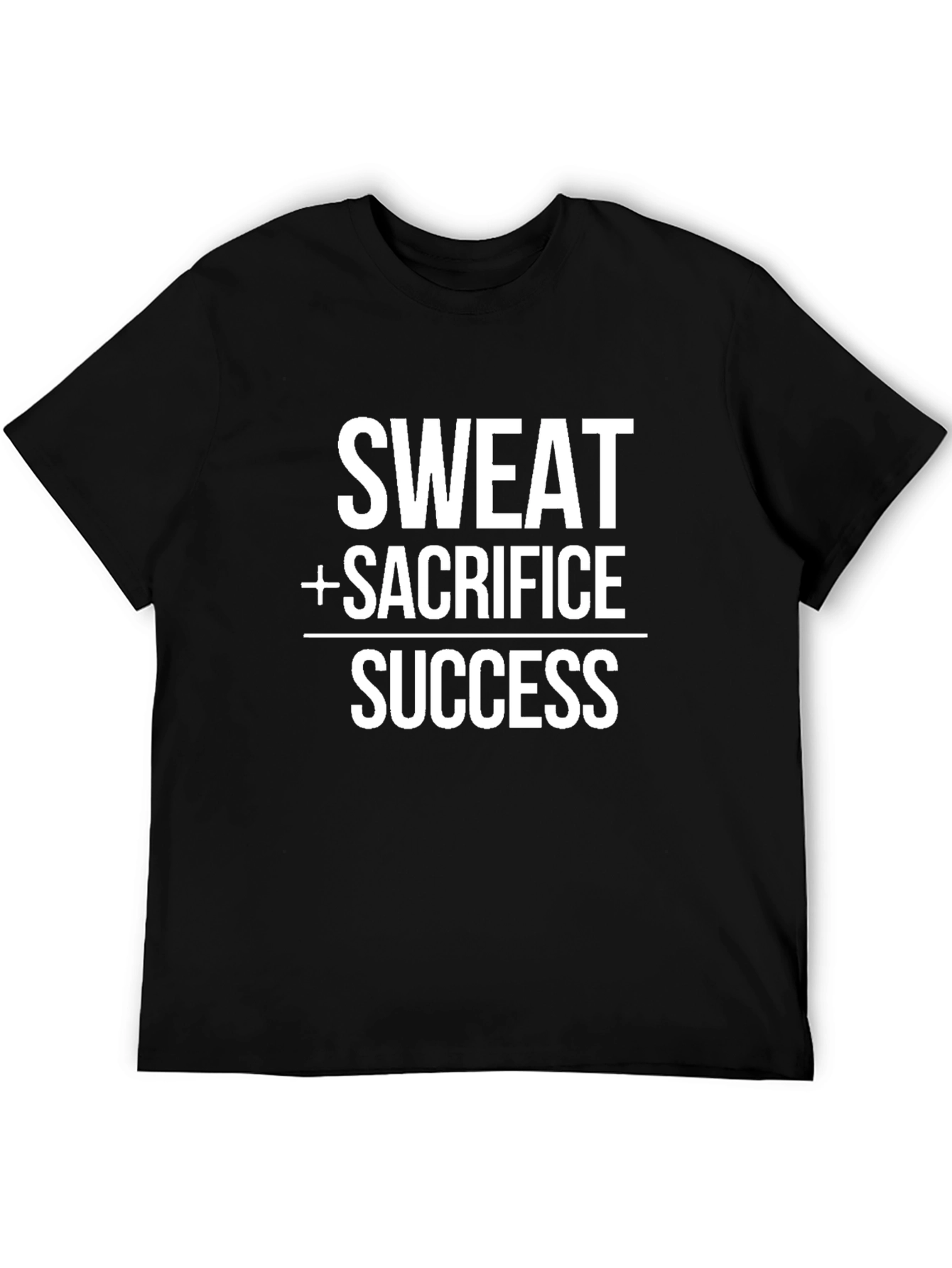 Sweat Sacrifice Success Black Graphic T-Shirt