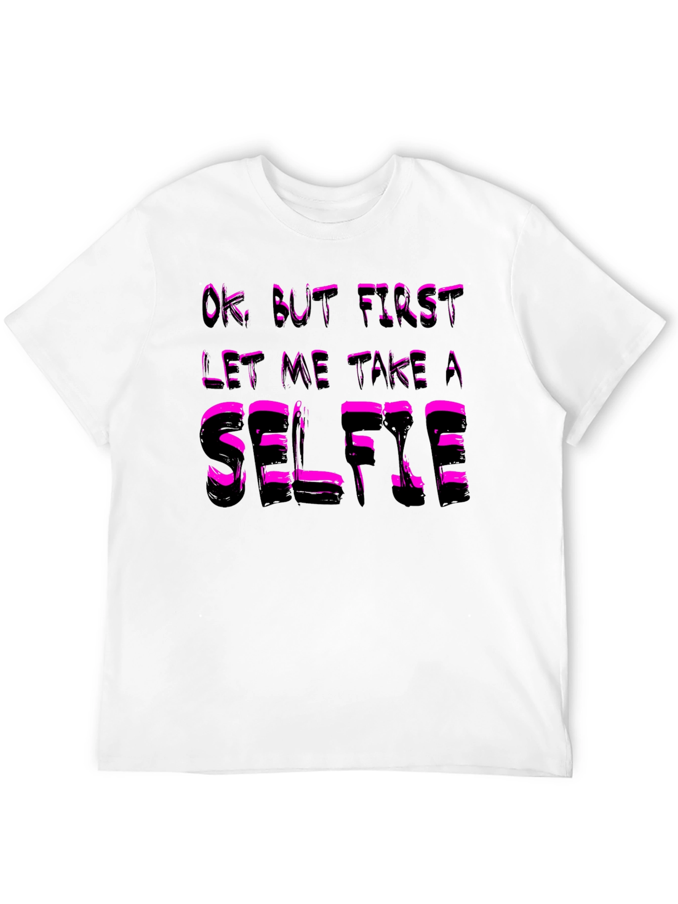 Selfie T-Shirt - Funny Black Cotton Tee