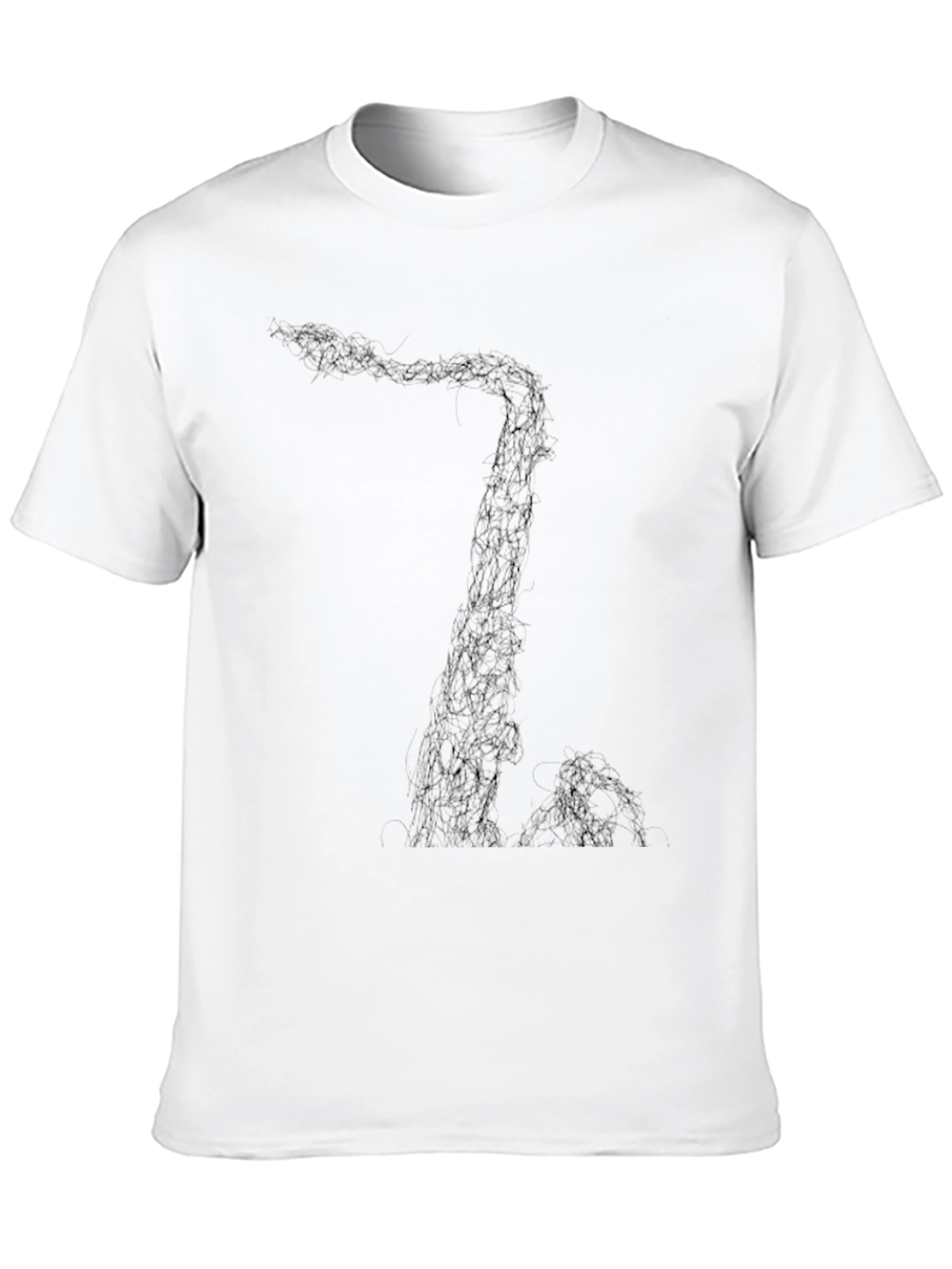 Abstract Black Graphic Tee