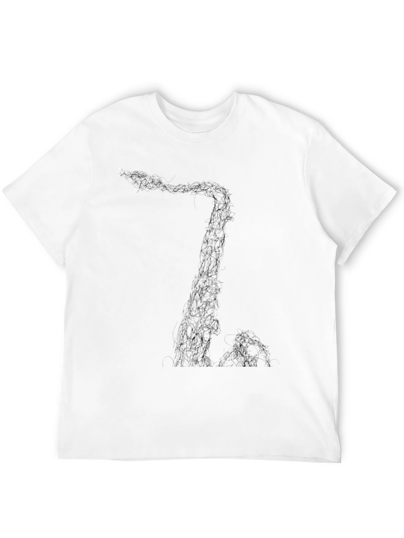 Abstract Black Graphic Tee