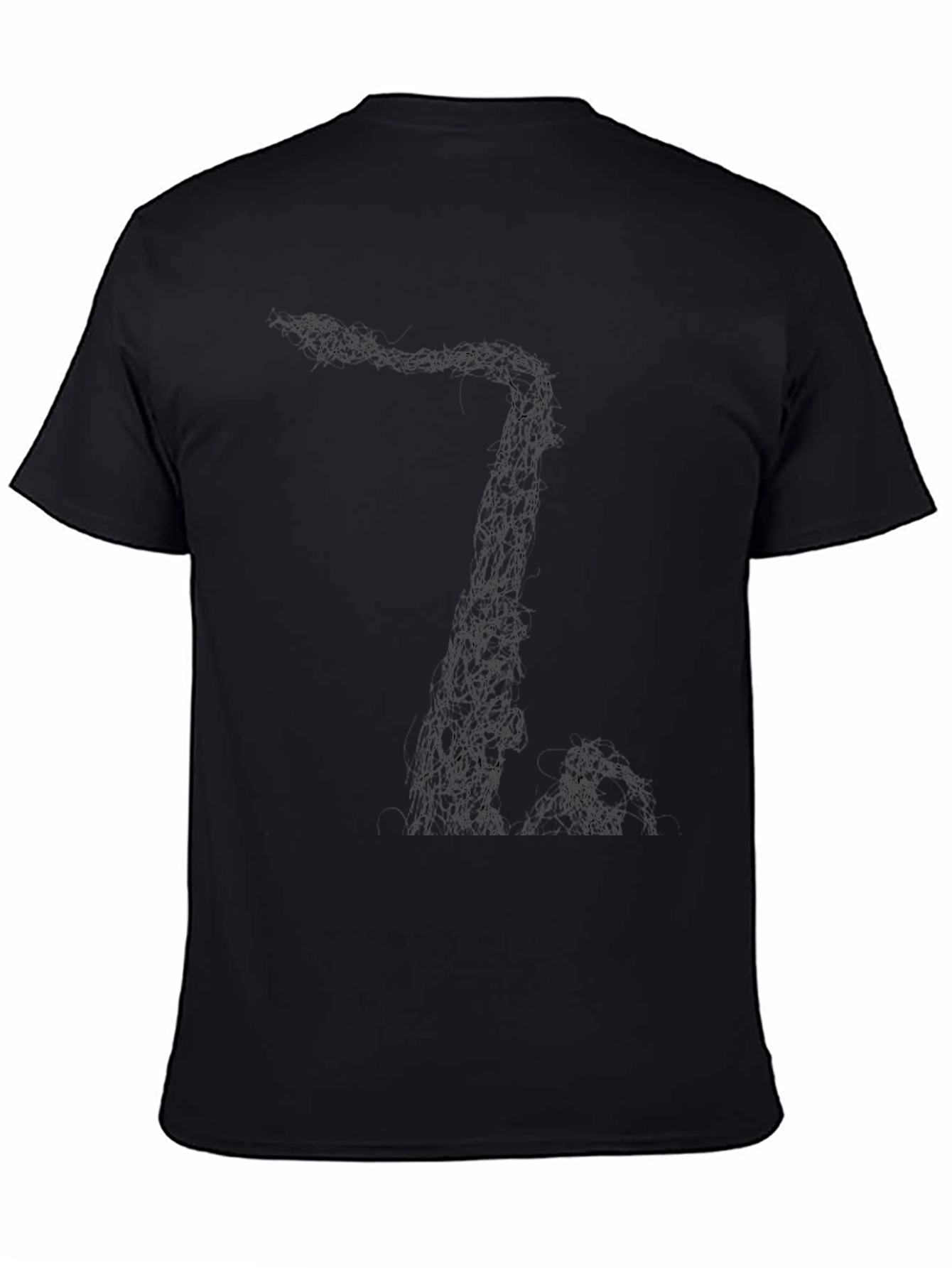 Abstract Black Graphic Tee