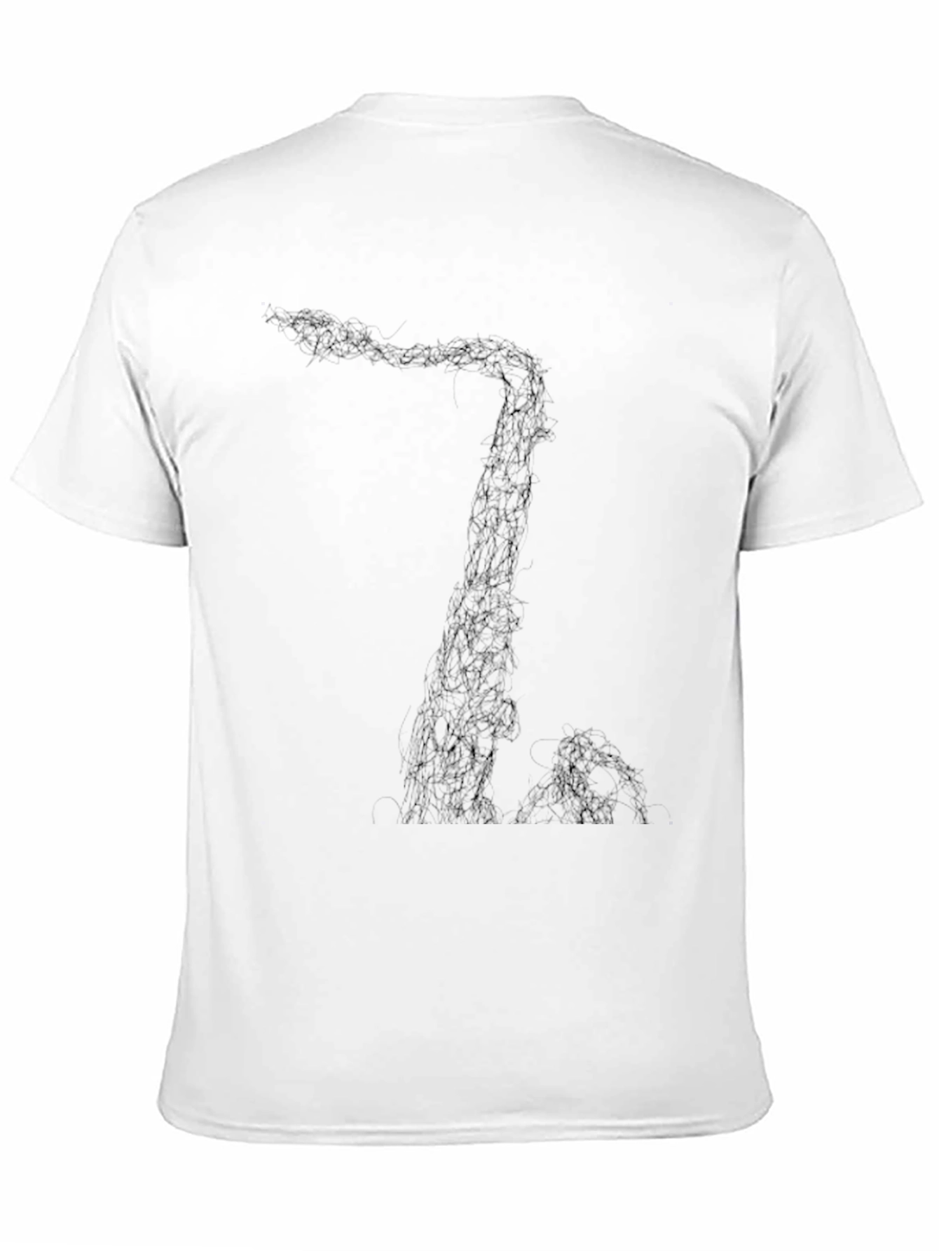 Abstract Black Graphic Tee