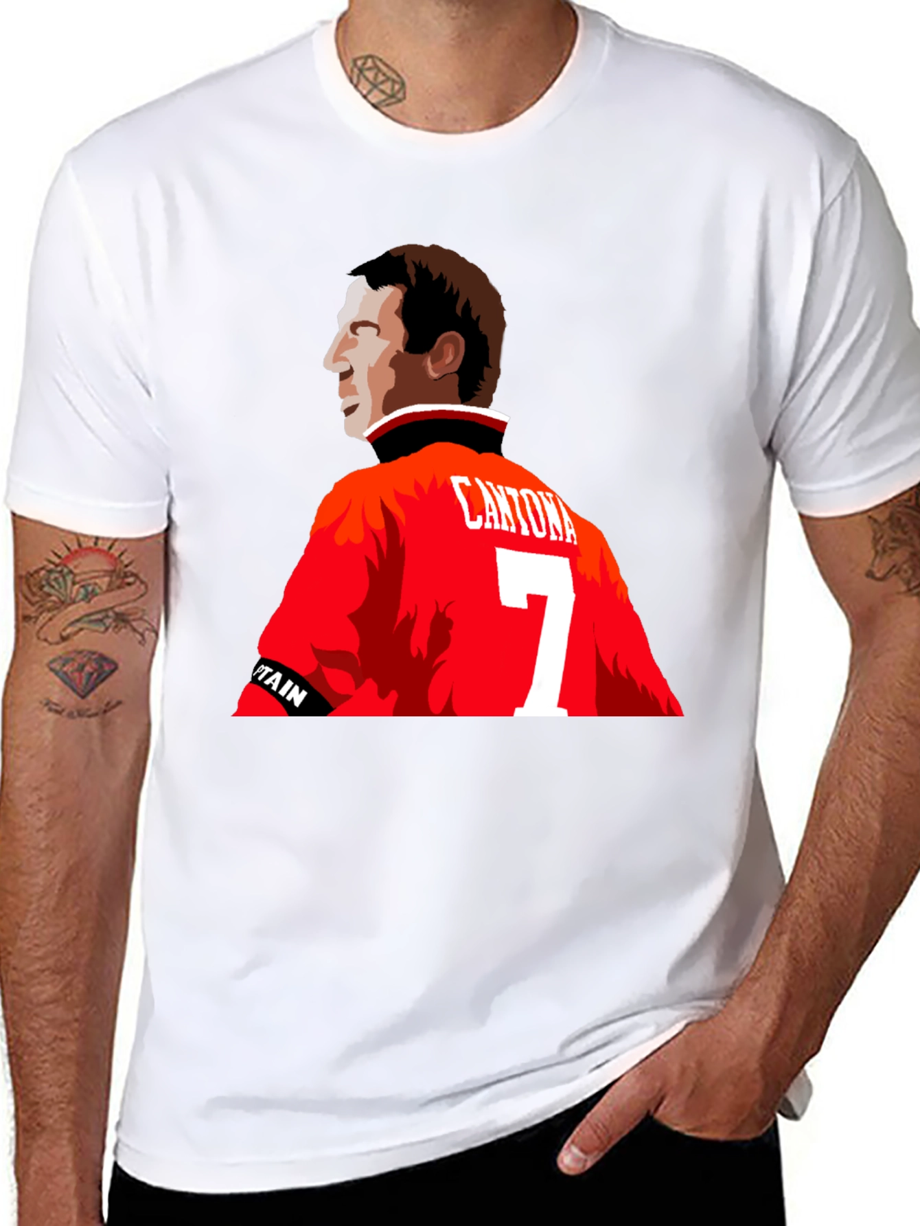 Cantona 7 T-Shirt - Manchester United Legend