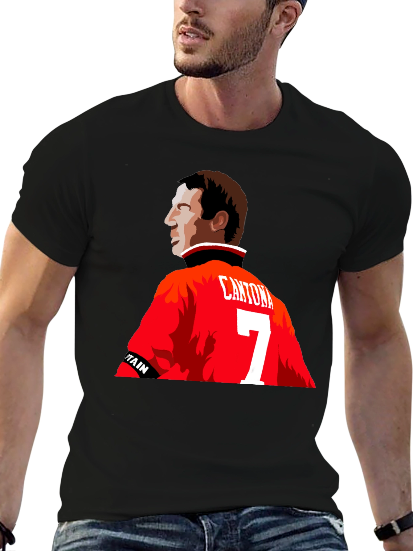 Cantona 7 T-Shirt - Manchester United Legend