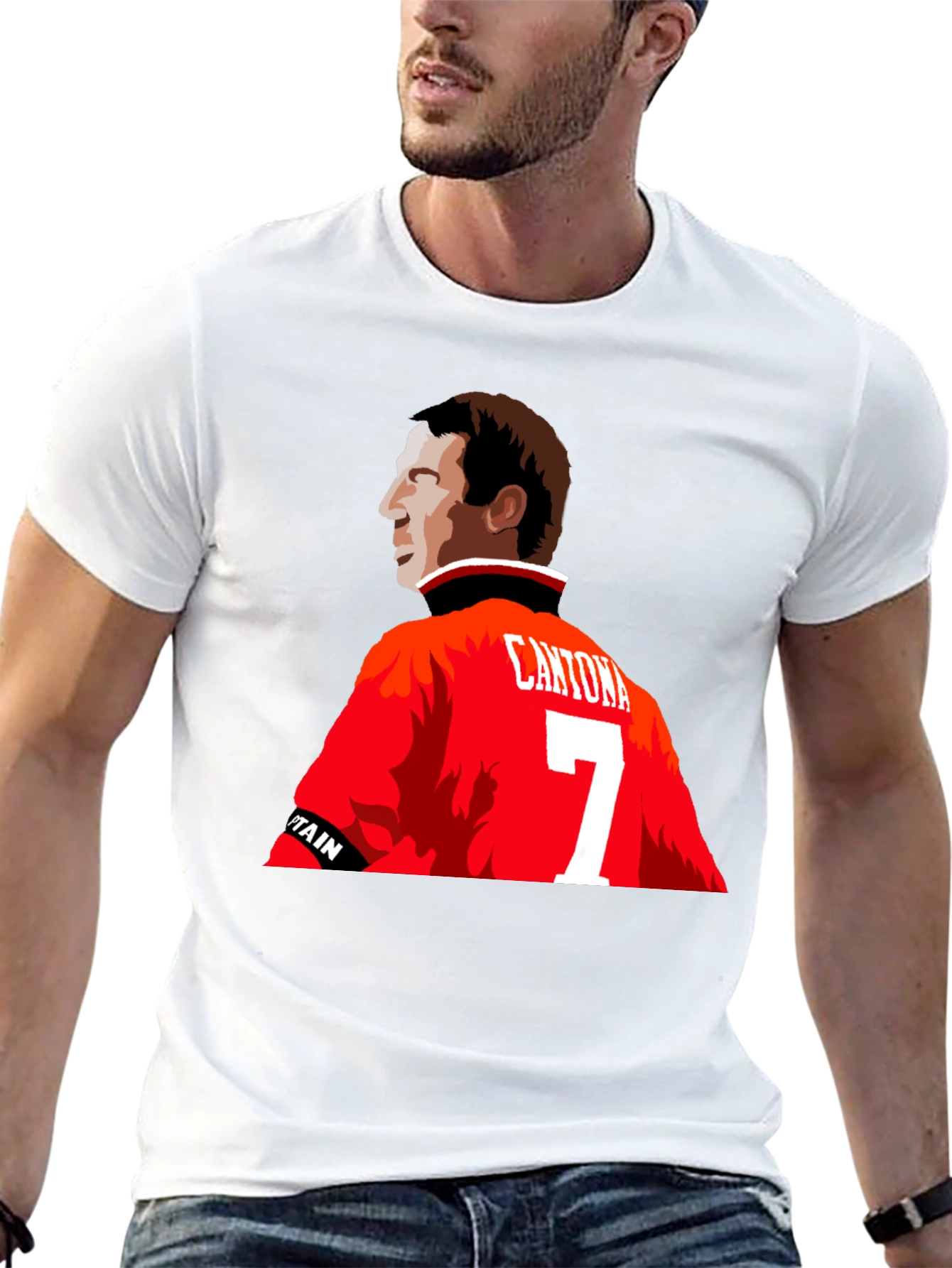 Cantona 7 T-Shirt - Manchester United Legend