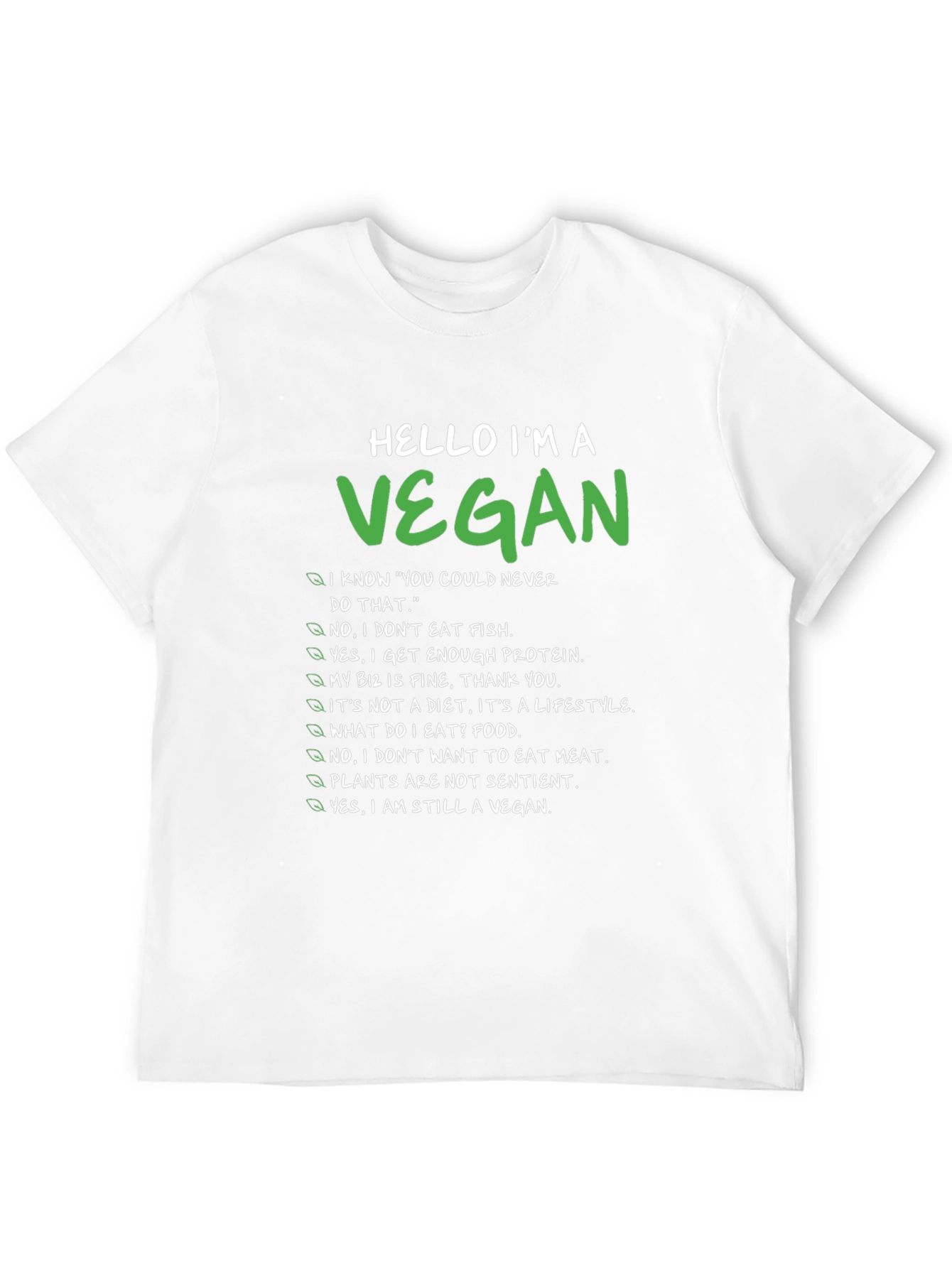 Vegan Statement T-Shirt - Funny & Comfortable