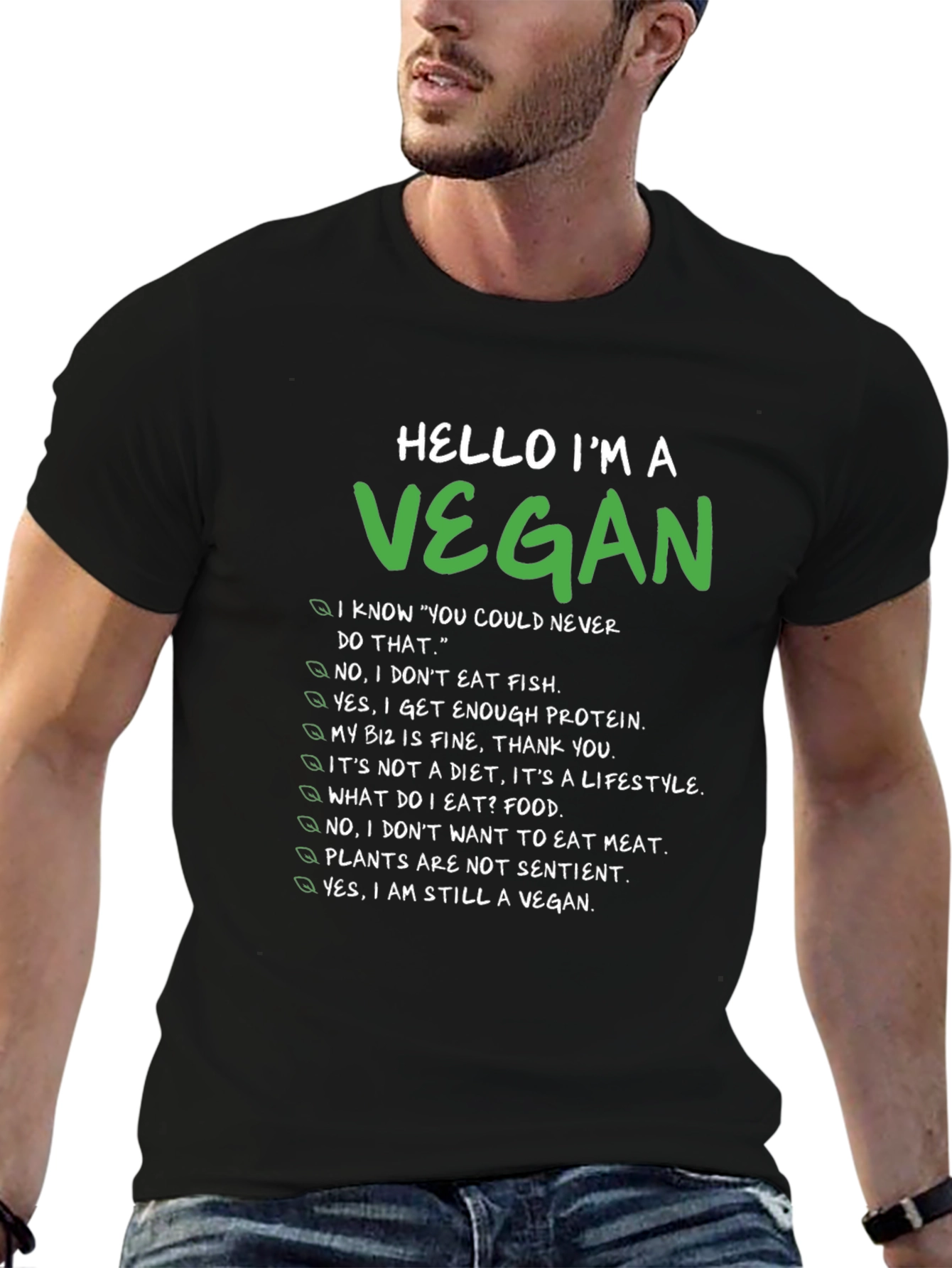 Vegan Statement T-Shirt - Funny & Comfortable