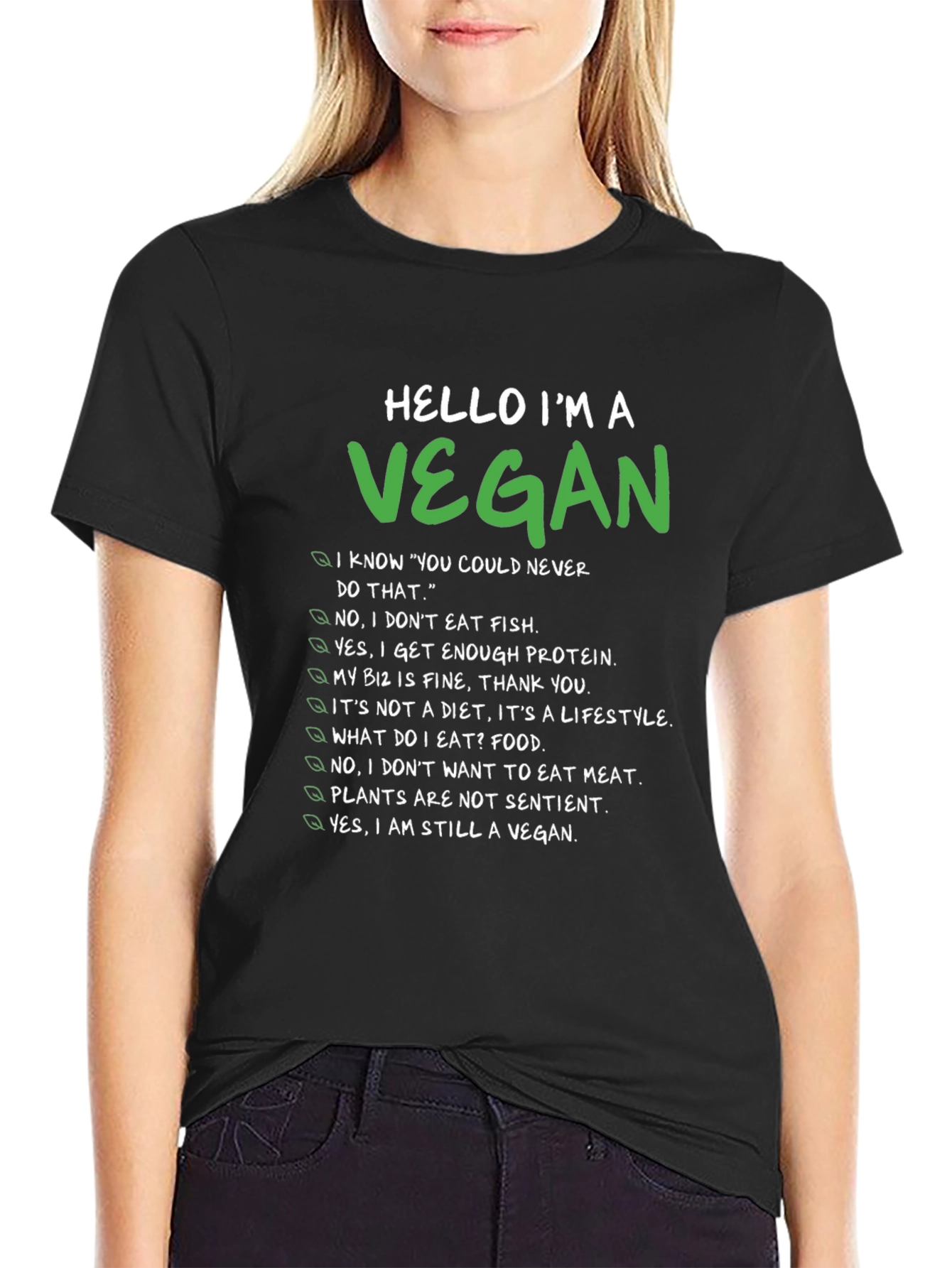 Vegan Statement T-Shirt - Funny & Comfortable