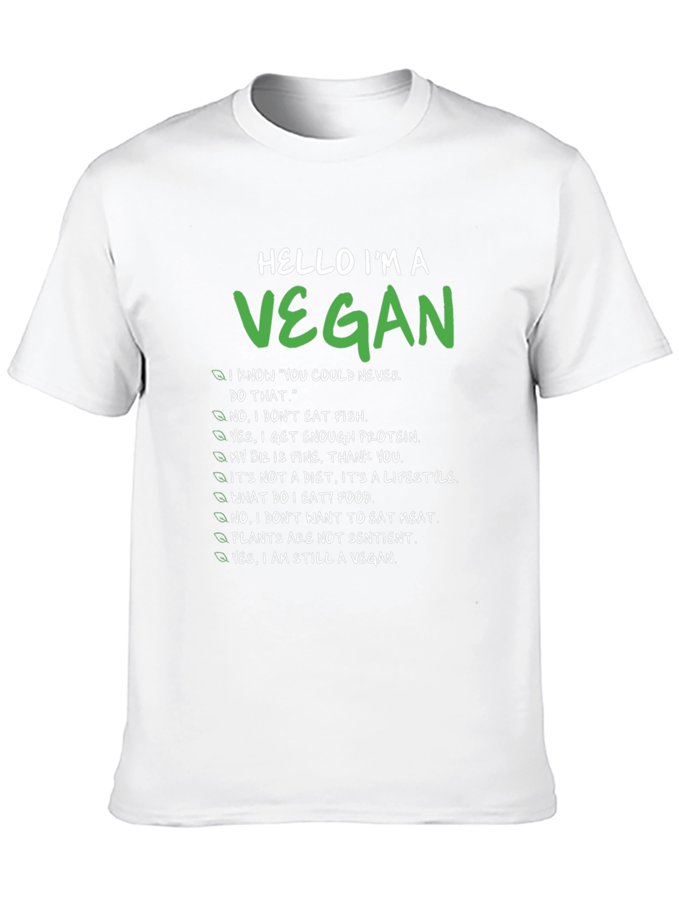 Vegan Statement T-Shirt - Funny & Comfortable