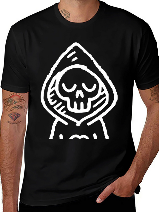 Grim Reaper Graphic Tee - Casual Cotton Comfort