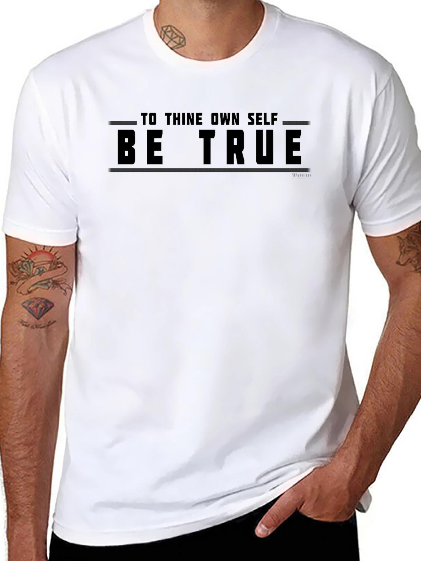 Be True Black Graphic T-Shirt