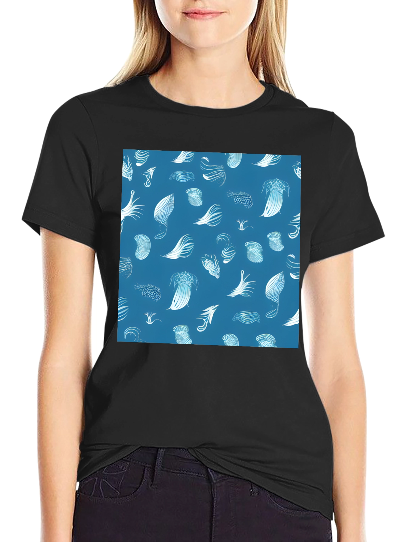 Abstract Ocean Pattern T-Shirt