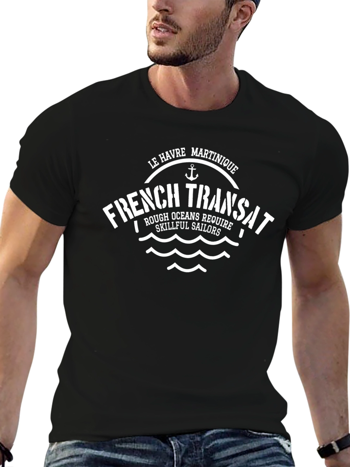 French Transat T-Shirt - Le Havre Martinique Nautical Tee