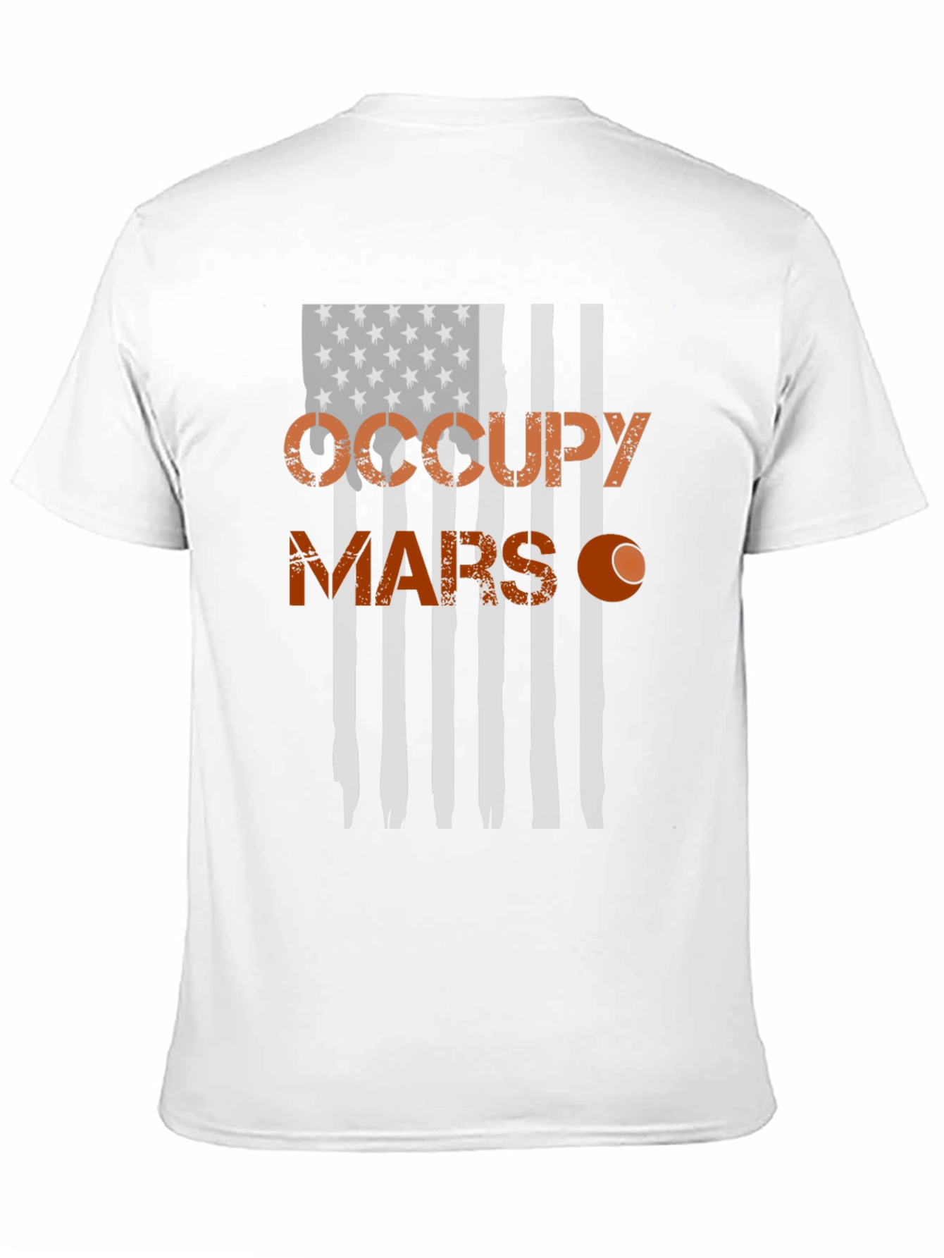 Occupy Mars Graphic T-Shirt - American Flag Design