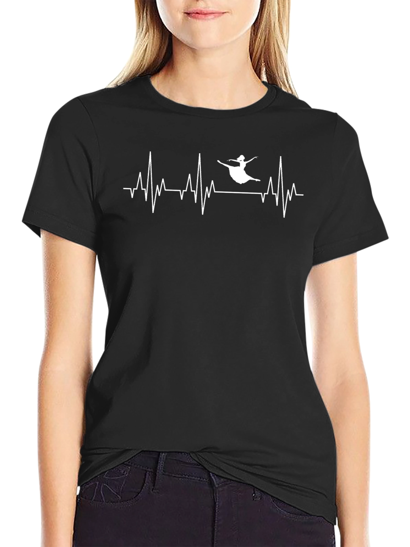 Heartbeat Ballerina Graphic T-Shirt