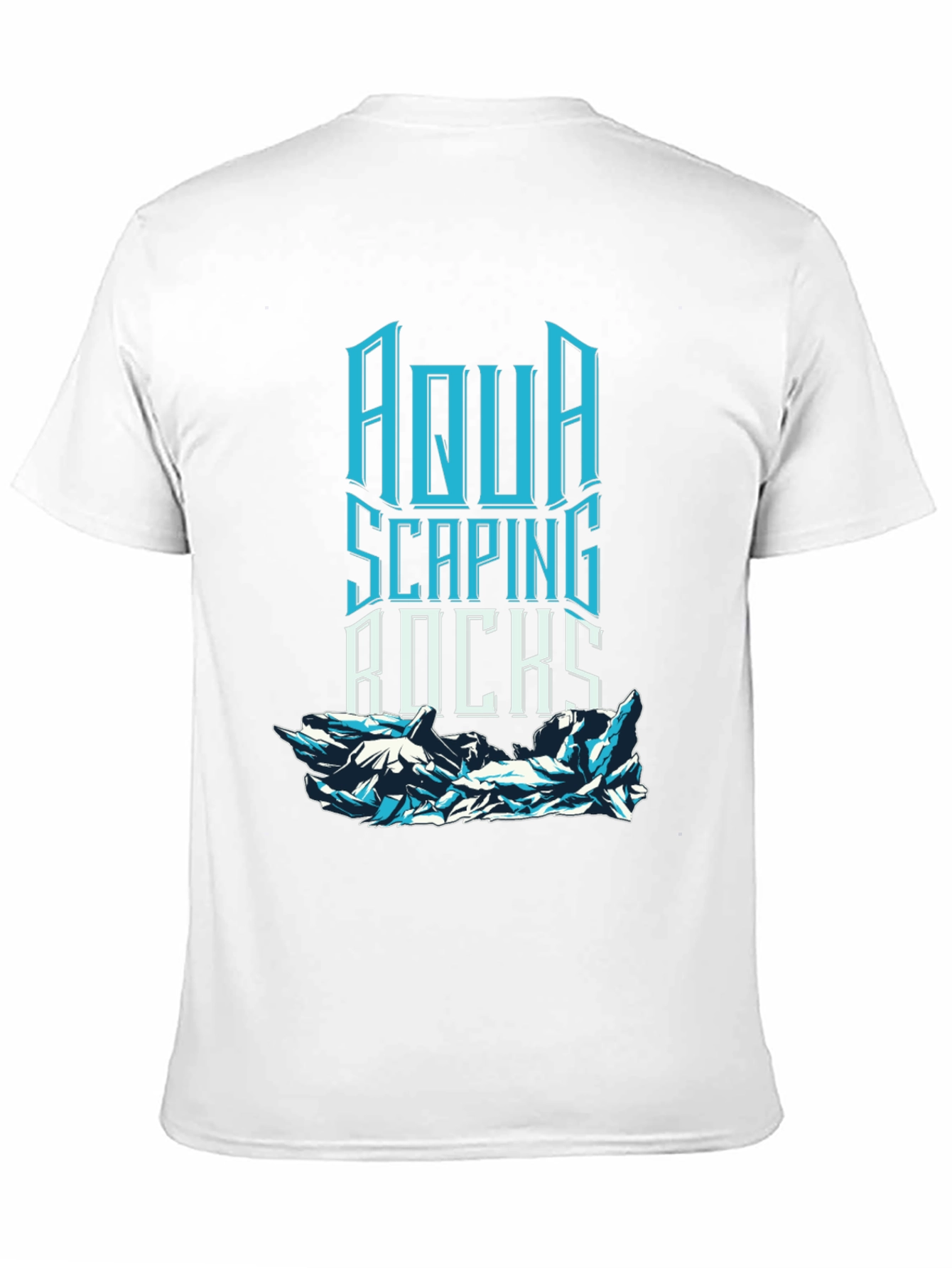 Aqua Scaping Rocks Graphic T-Shirt