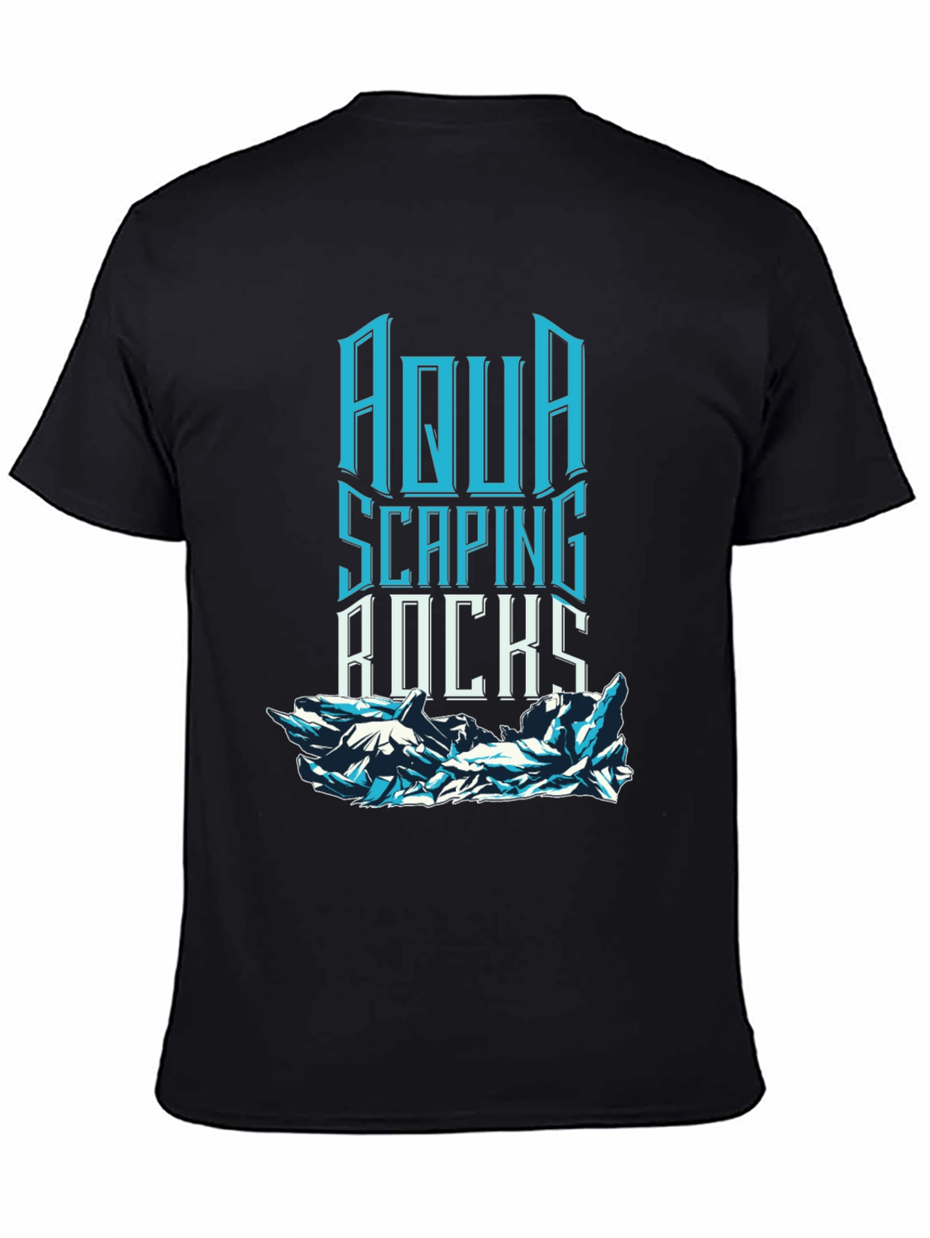 Aqua Scaping Rocks Graphic T-Shirt
