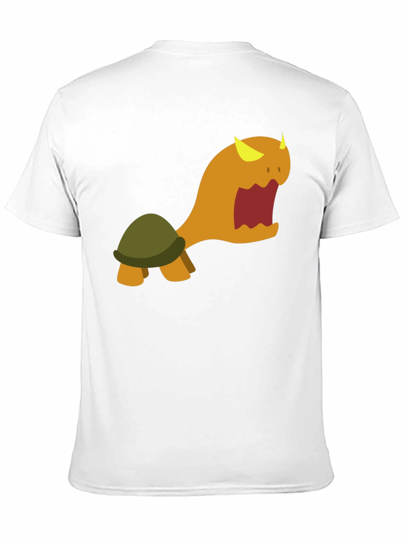 Monster Turtle Graphic Tee - Black Cotton Shirt